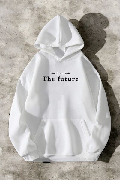 trendypassion The Future Printed Oversize Sweatshirt