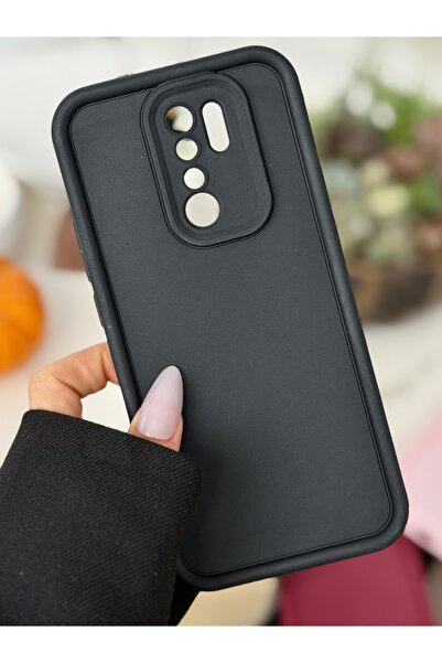 Go Aksesuar Redmi 9 Uyumlu Mat Lansman Parmak İzi Bırakmaz Esnek Silikon Kılıf