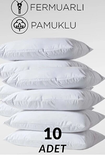 buğlem collection 10’li Set Fermuarlı Pamuklu Yastık Şiltesi 50×70 cm | Terletmez, Nefes Alabilen Konforlu