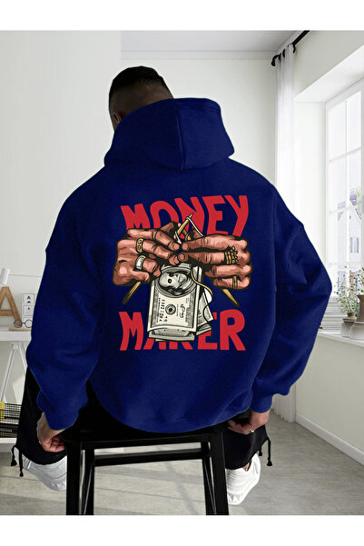 trendypassion Hanorac oversize unisex cu design imprimat Money Maker