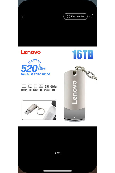 Generic 2TB USB Flash Drive – Durable Mechanical Design, High-Speed Portable Data Storage