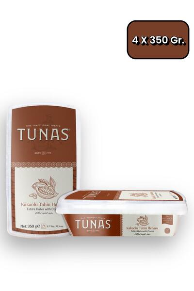 Tunas 4 قطع حلاوة طحينية بالكاكاو للحيوانات الأليفة (4×350=1400 جرام)