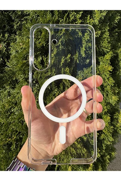 Deppo Trend Samsung Galaxy S25 Fe Uyumlu Kılıf İnce Sert Sararmaz Magsafe Kamera Kenarı Koruyucu Dayanıklı Kapak