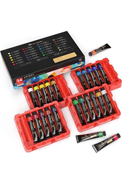 ARTEZA ألوان زيتية فاخرة للفنانين، أنابيب 12 مل - مجموعة من 24