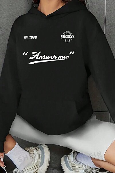 trendypassion Răspunde-mi cu imprimeu supradimensionat Swea tricou