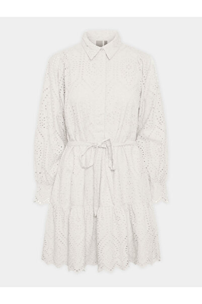 YAS Γυναικείο Καλοκαιρινό Φόρεμα 26030709 Λευκό