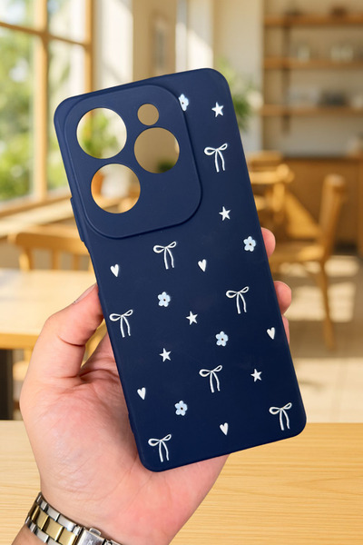 Vip Case INFINIX HOT 40 PRO Uyumlu Mini Fiyonk Desenli Silikon Darbe Emici Kl...