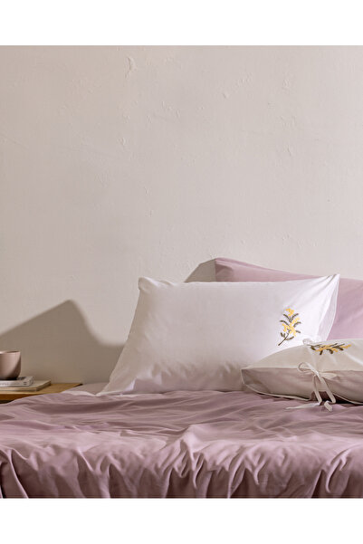 Madame Coco Bresnay 100% Cotton 2-Piece Pillowcase - Yellow