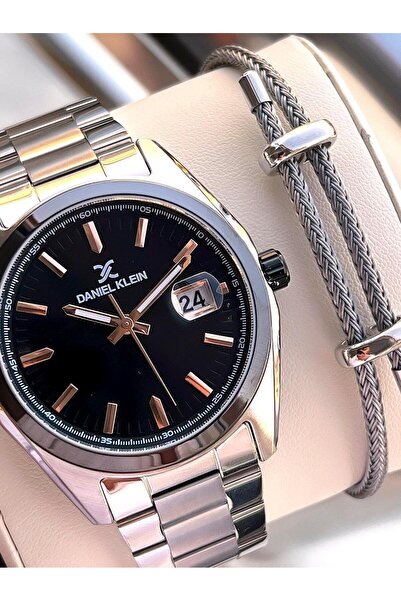 Daniel Klein İtalyan Tasarım Bileklik Hediyeli 2 Yıl Garantili 3 Atm Erkek Ko...