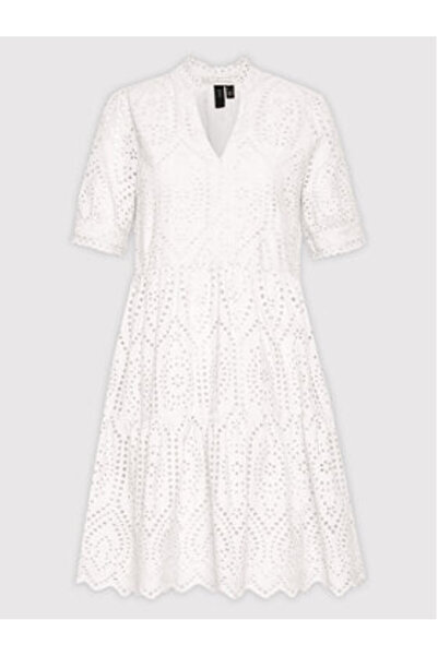 YAS Γυναικείο Φόρεμα Casual λευκό YAS-26027163 YASHOLI STAR ΛΕΥΚΟ