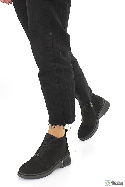 Mammamia Kadın Hakiki Deri Ortopedik Bağcıksız Kısa Bot M26/kb8085