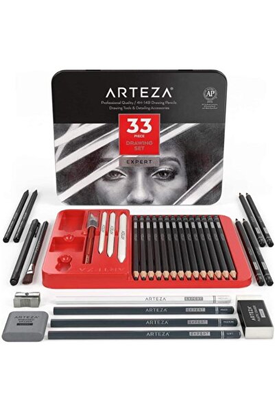 ARTEZA مجموعة أقلام رسم احترافية، 33 قطعة