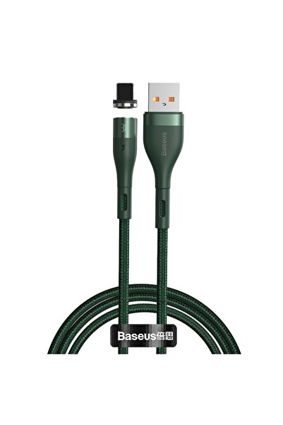 Baseus Cablu magnetic compatibil cu Apple, USB, transfer de date și încărcare, 1 m, verde