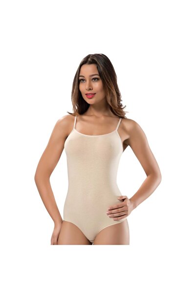 Belinay Women's String Strap 47% Modal 47% Cotton 6% Elastane Hooked Bodysuit