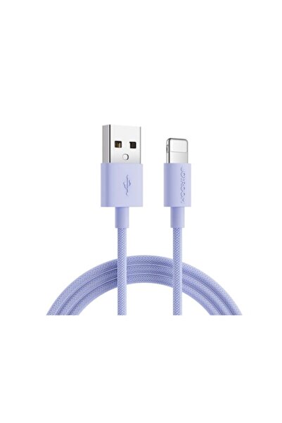 Joyroom USB-Lightning Cable, 2.4A, Fast Charge, 1M Length, Reinforced, Purple