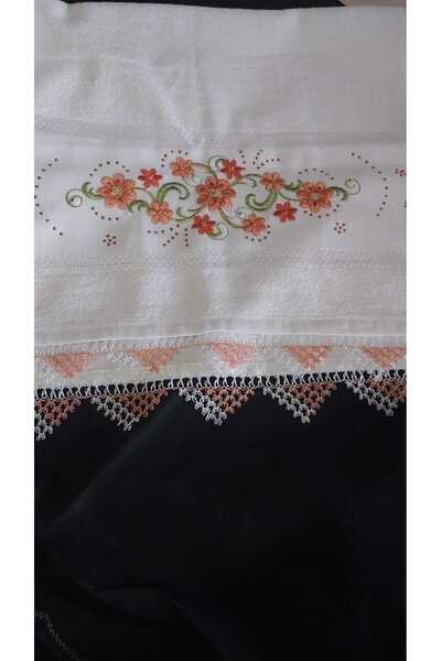 Papatyam Handcrafted Dowry Needlework Embroidered Towel Hand Knitted/Needle Embroidered/Handmade/Handcrafted/