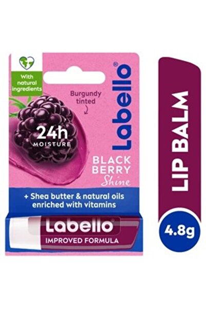 LABELLO Labello Lip Care Lip Balm, Blackberry Shine, 4.8g
