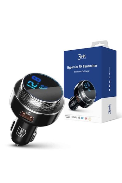 Bibilel Modulator FM Bluetooth 3MK Hyper Car, 2 x USB-A - microSD