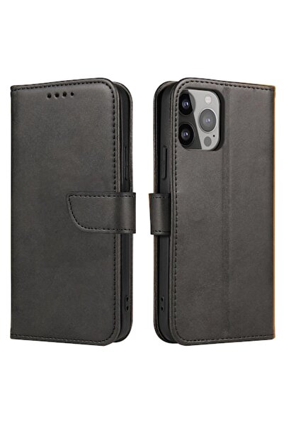 OEM Husa pentru Samsung Galaxy A14 A145 / A14 5G A146, Smart Magnetic Flip, Elite Armor, Neagra