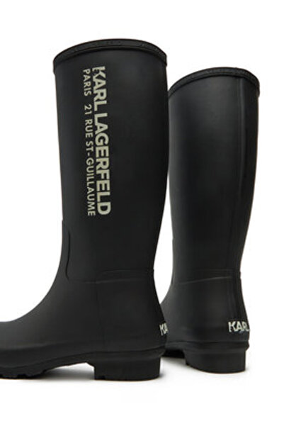 Karl Lagerfeld γυναικείες γαλότσες KL47085 μαύρες