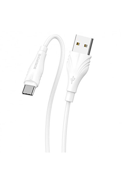 Borofone USB to USB Type-C Charging and Data Cable Optimal BX18, 2 m, White