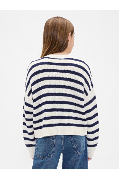 GAP Kız Çocuk Beyaz Oversize Hırka