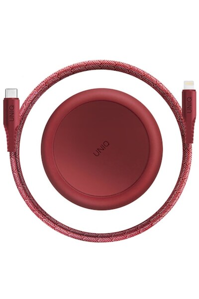 uniq Cablu Date si Incarcare USB-A - USB-C Halo, 18W, 1.2m, Rosu