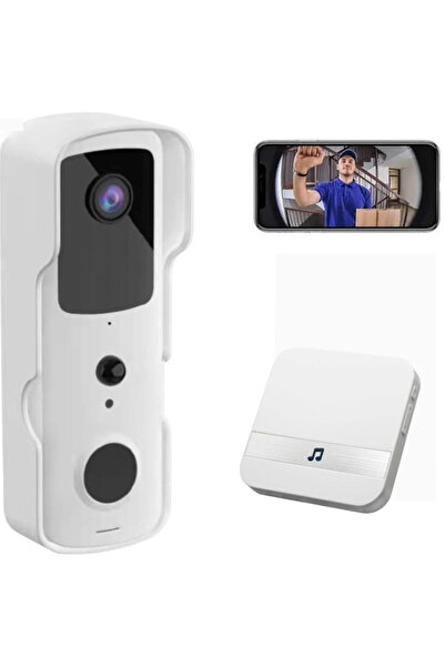 StartONTeam Interfon video inteligent WiFi, Full HD, IR, comunicare bidirecți...