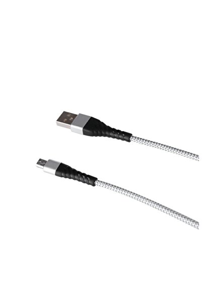 Bibilel Cablu de încărcare/transfer USB la USB-C/Type-C, 1M, ranforsat, argintiu, BBL1388