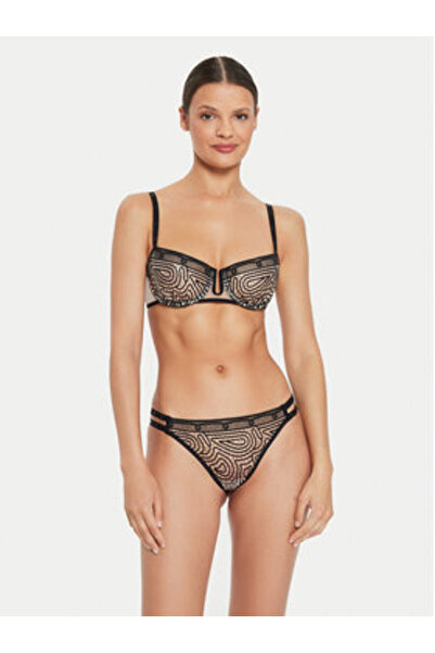 Chantelle Γυναικείο στρινγκ C018G0 Μπεζ, Μαύρο