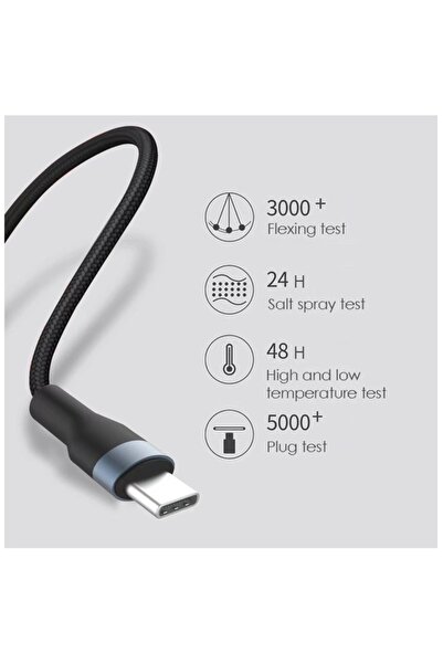 Bibilel Cablu de încărcare 3-în-1 Turbo Charge 60W, 1x Lightning, 1x Type-C, 1x microUSB, 1.5m, ranforsare dublă