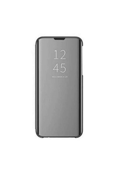 SOHO Clear View Case compatible with Samsung Galaxy S21 FE 5G, book cover, Black