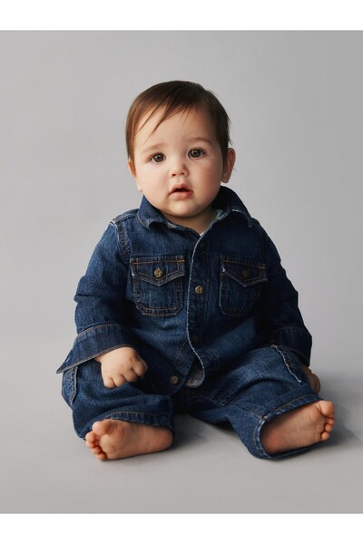 GAP Bebek Lacivert Denim Outfit Set