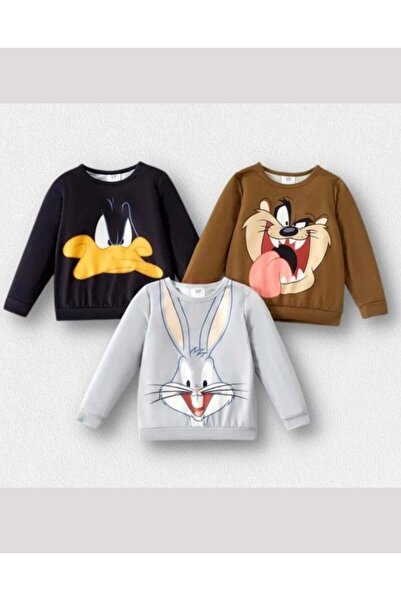 VESTIR BIEN 3 lü Sweat Baskılı Çocuk