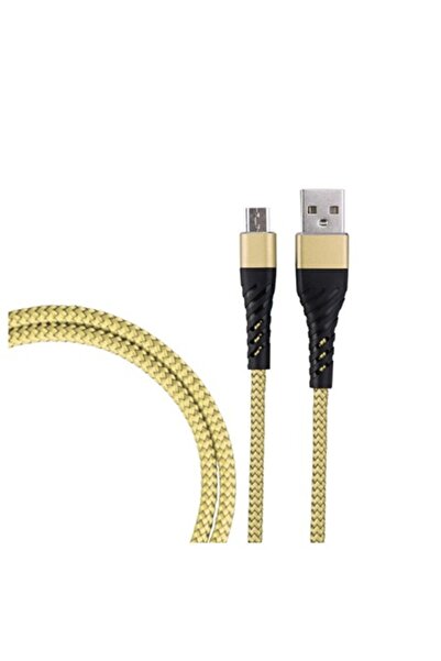 Bibilel Charging/Data Transfer Cable USB to Micro USB, Length 1M, Reinforced, Gold, BBL1377