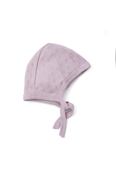 OEM Baby bonnet, cotton with pointelle pattern