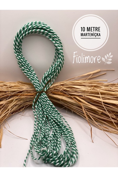 Fiolimore Marteniçka Premium (10 metri) Snur pentru pachete cadou, culori mix...