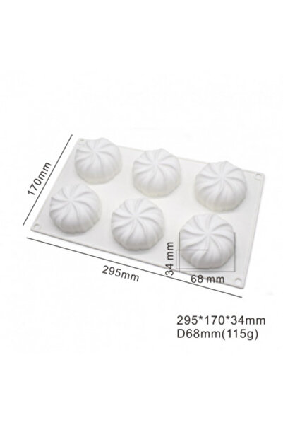 adhoreca Silicone Mold for Cake, 6 Pumpkin