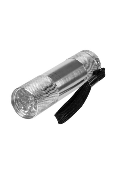 Bibilel Mini lanternă cu 9 LED-uri, aluminiu, JMB-BBL6785