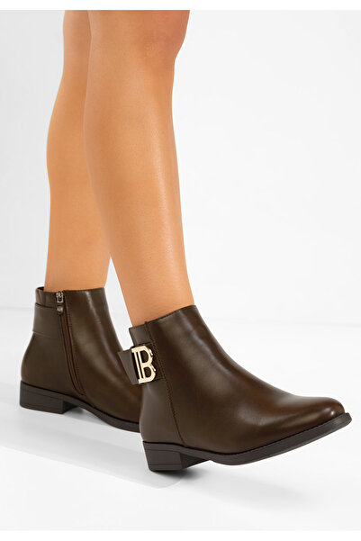 B T Shoes Γυναικεία μποτάκια Biensa καφε