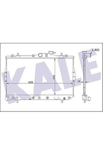 KALE RADYATÖR SU HYUNDAI ACCENT 1.3, 1.5 YUMURTA KASA MANUEL 1995-2000 MÜŞÜR ...