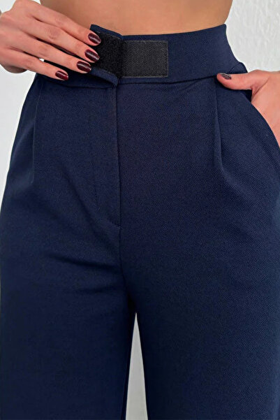 Balenbi Жіночі штани-палаццо з еластичною застібкою на липучці 1077