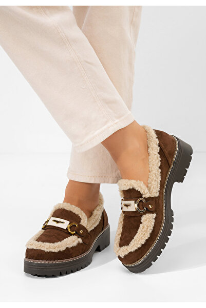 B T Shoes Hnedé dámské mokasíny Silvora