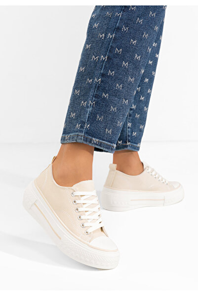 B T Shoes Antio beige platform sneakers