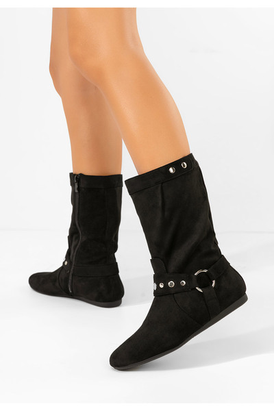 B T Shoes Černé dámské kozačky Dakisa