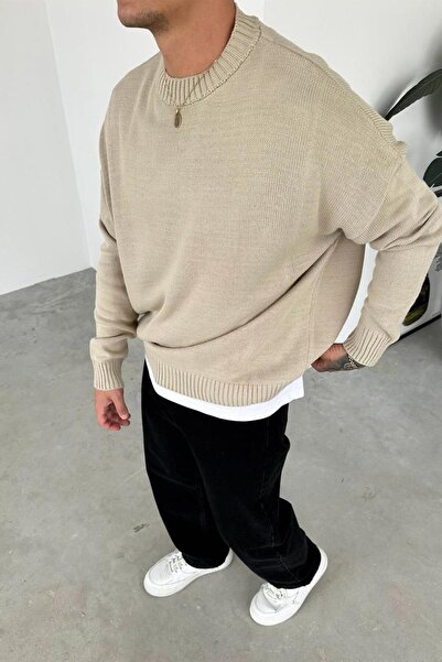 HAFKAGİYİM Крем Basic Велосипедний комір Трикотажний светр