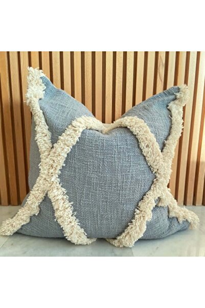 Tim and Him غطاء وسادة جاكار بتصميم قطرات مصنوع يدويًا