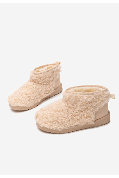 B T Shoes Μπότες τύπου ug Mivora μπεζ