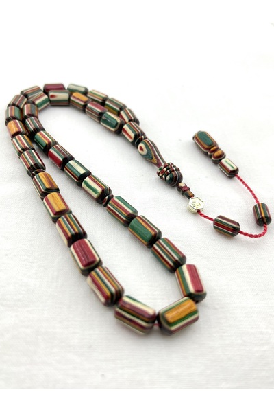 UZN Cinnamon Tree Master Crafted Prayer Beads Capsule Cut