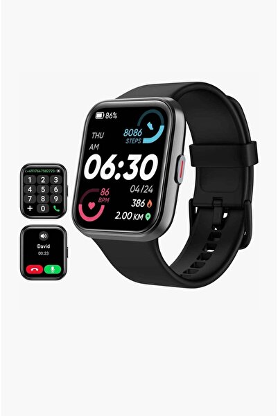 OEM Tensky ID208 Plus Smartwatch cu Pulsometru Negru